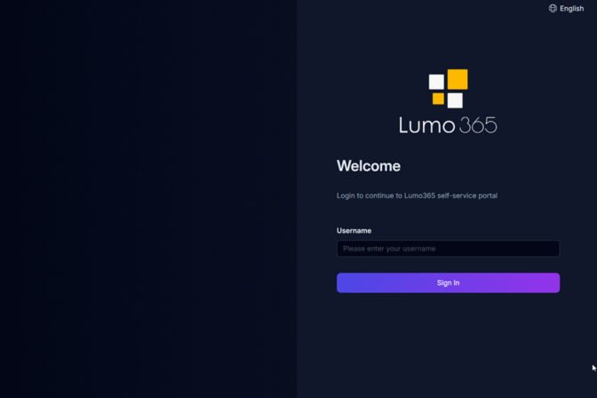 Lumo365 Self-Service Portal