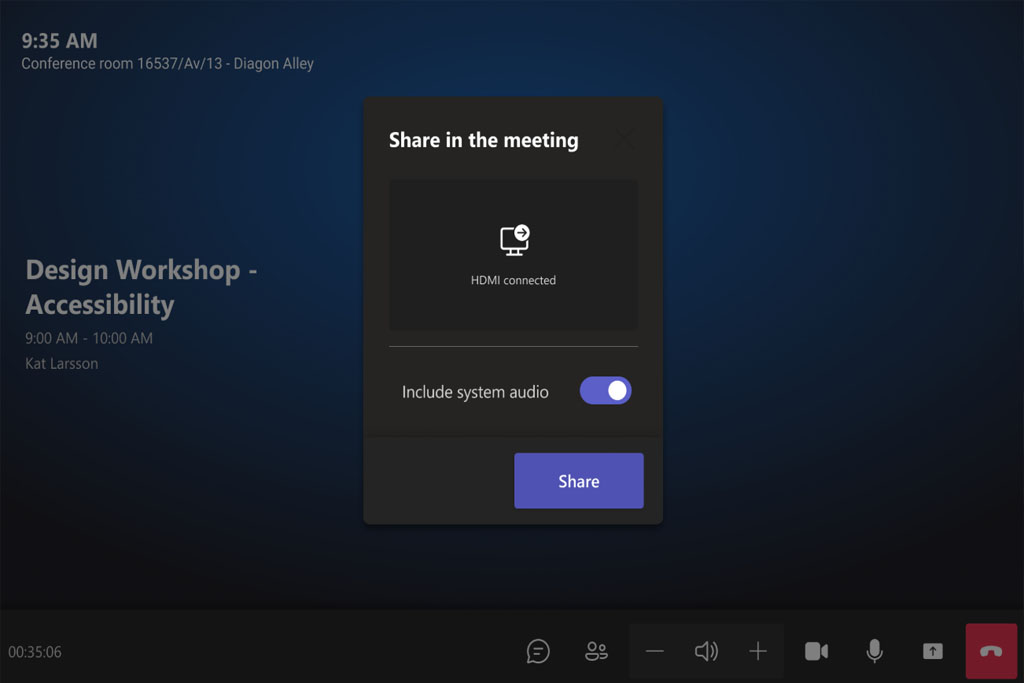 Share ideas from the room